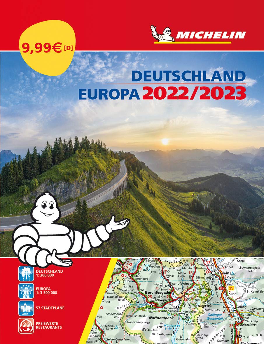 Michelin Straßenatlas Deutschland & Europa 2022/2023 Leisure, Home & Garden