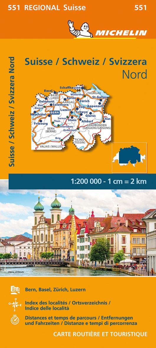 Michelin Schweiz Nord: Straßen- und Tourismuskarte 1:200.000 (MICHELIN Regionalkarten) Leisure, Home & Garden