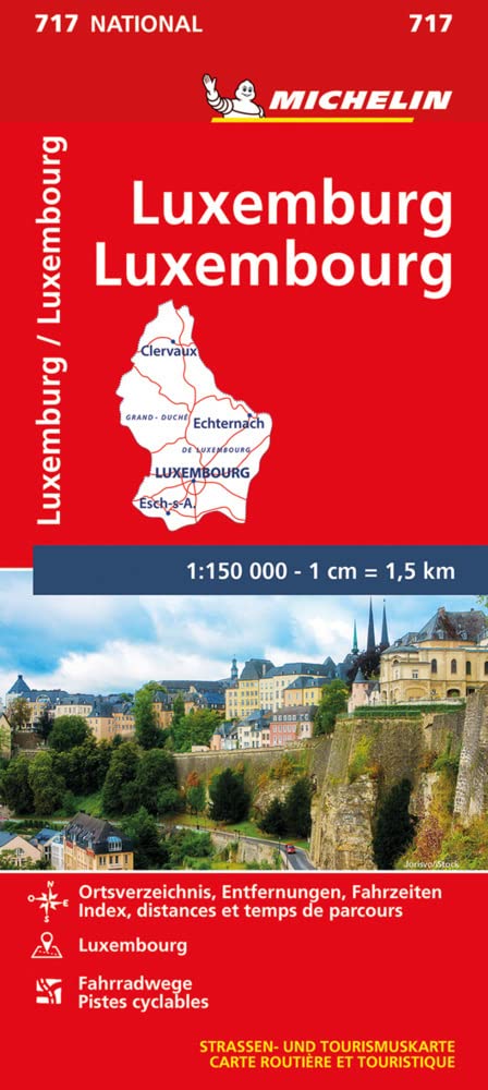 Michelin Luxemburg: Straßen- und Tourismuskarte 1:150.000; Auflage 2021 (MICHELIN Nationalkarten) Leisure, Home & Garden