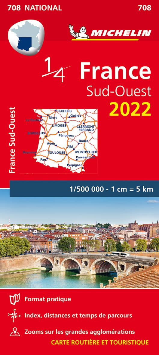 Michelin Südwestfrankreich: Straßen- und Tourismuskarte 1:500.000 (MICHELIN Nationalkarten) Leisure, Home & Garden