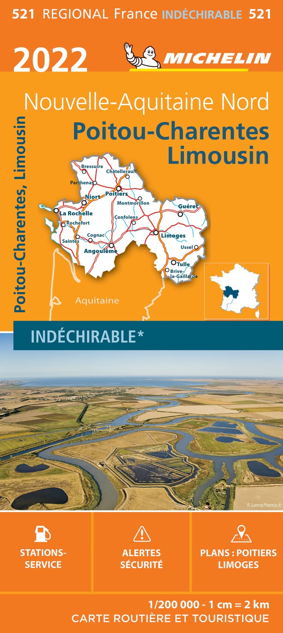 Carte Régionale Poitou-Charentes-Limousin 2022 Leisure, Home & Garden