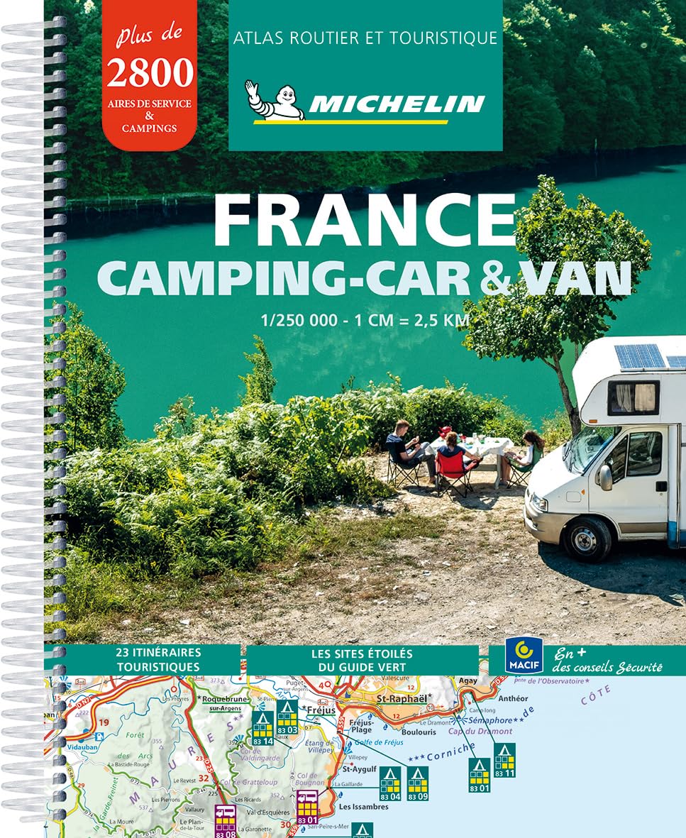 France - Camping Car & Van Atlas (MICHELIN Atlanten) Leisure, Home & Garden