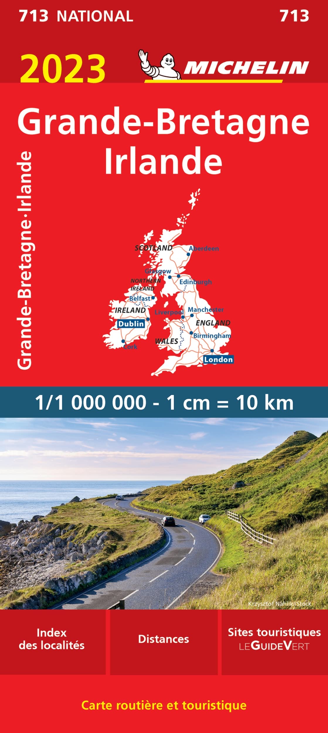 CR. BRETAGNE, IRLANDE GR. BRITT., IERLAND 11713: 2023 (Nationale kaarten Michelin, 713) Leisure, Home & Garden