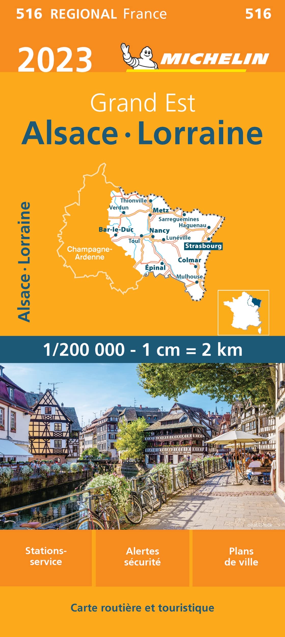 ALSACE LORRAINE 10516 2023: Wegenkaart Schaal 1 : 200.000 (Regionale kaarten Michelin) Leisure, Home & Garden