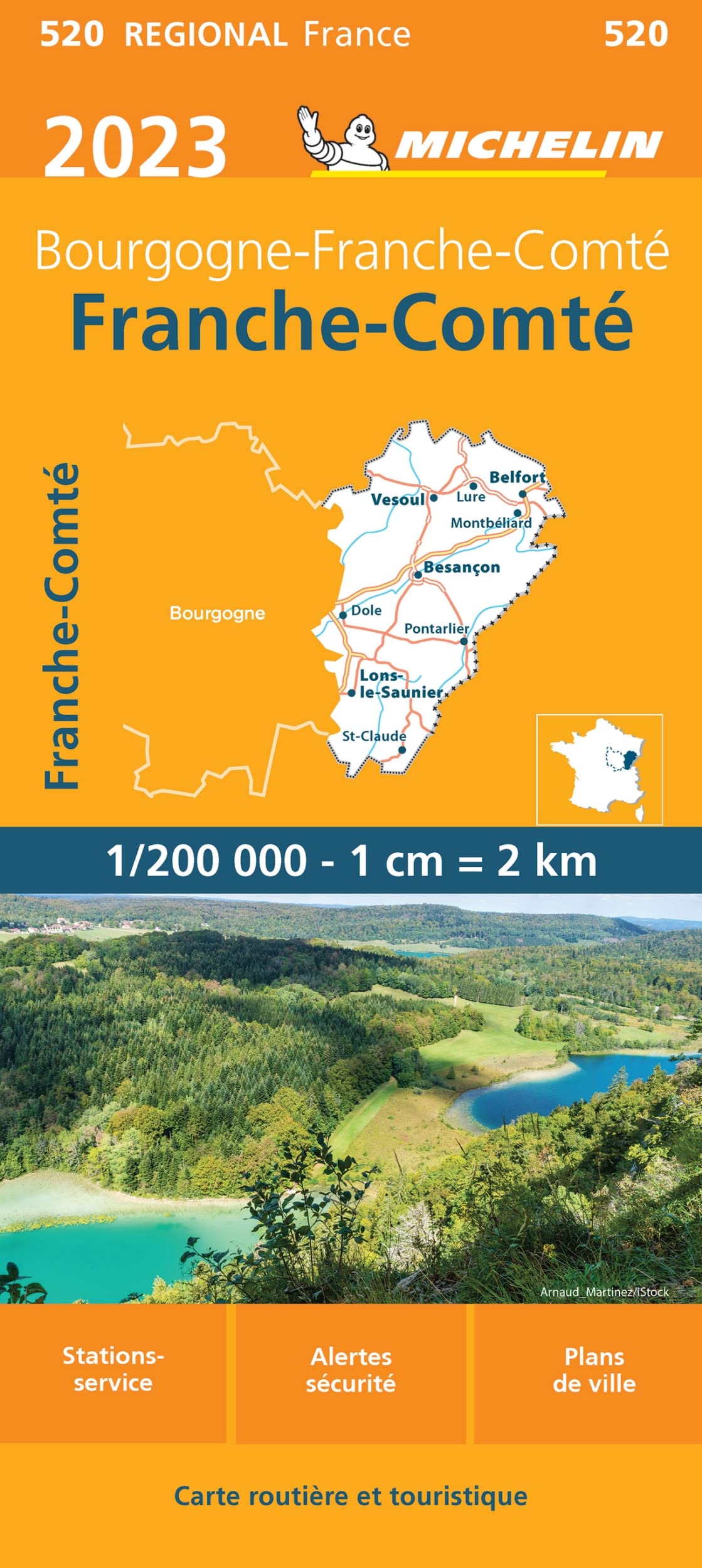 FRANCHE COMTE 10520 2023: Wegenkaart Schaal 1 : 200.000 (Regionale kaarten Michelin) Leisure, Home & Garden