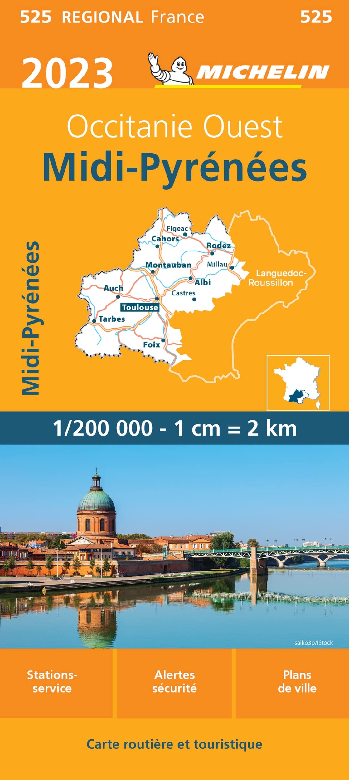 MIDI PYRENEES 10525 2023: Wegenkaart Schaal 1 : 200.000 (Regionale kaarten Michelin) Leisure, Home & Garden
