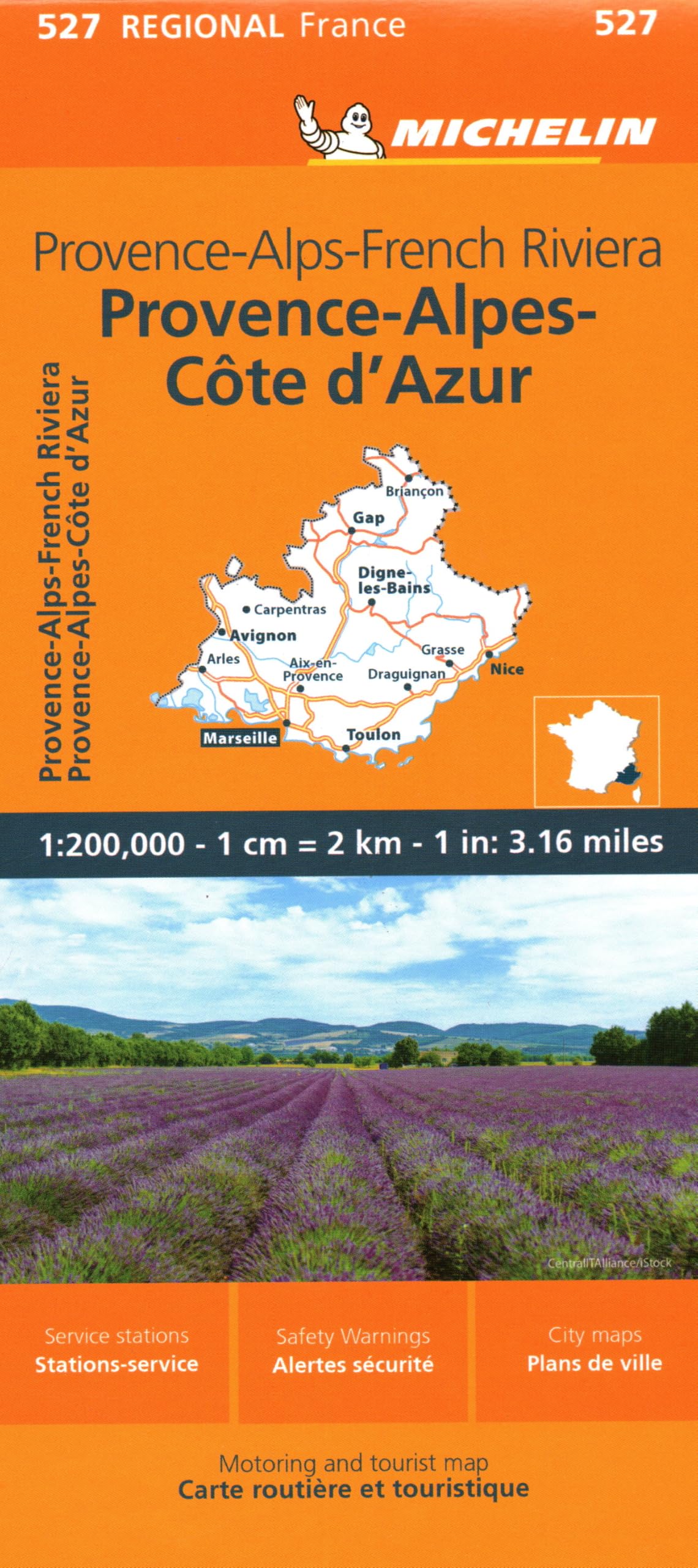 Michelin Regional France Provence-alps-french Riviera Map (Michelin Maps, 527) Stationery