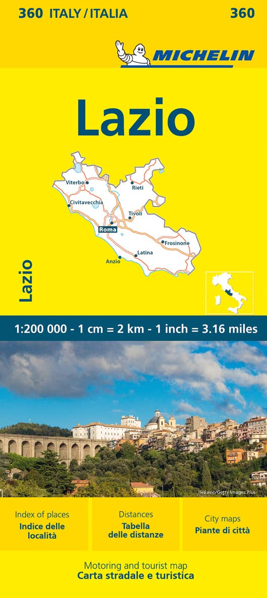 Michelin Latium: Straßen- und Tourismuskarte 1:200.000 (MICHELIN Localkarten) Leisure, Home & Garden