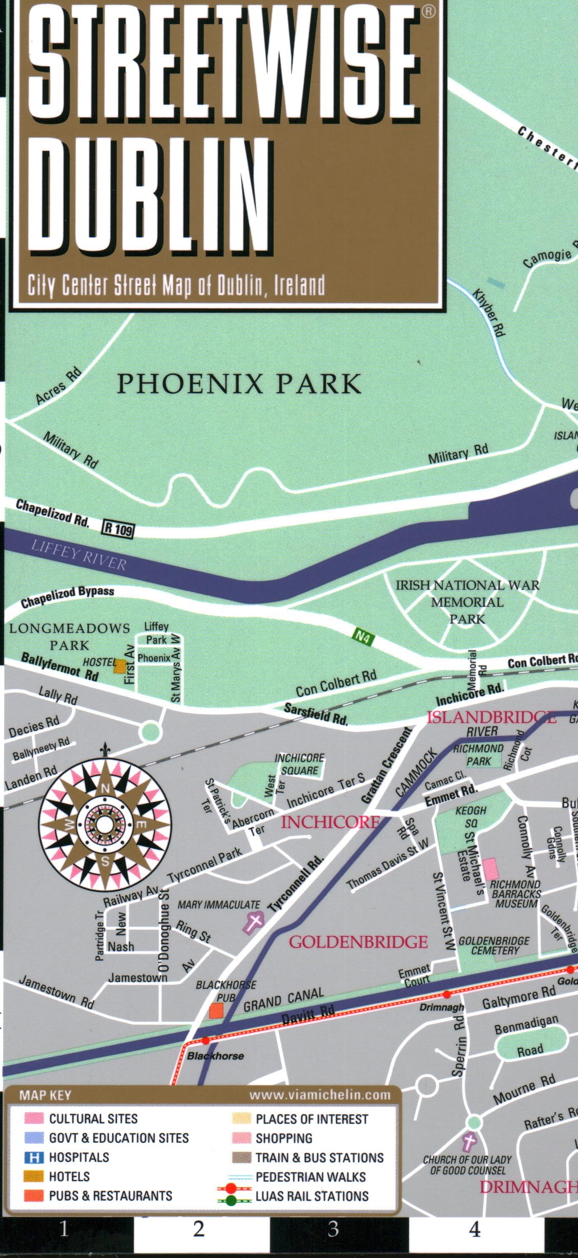 Streetwise Dublin Map: City Center Street Map of Dublin, Ireland (Michelin Streetwise Maps) Leisure, Home & Garden
