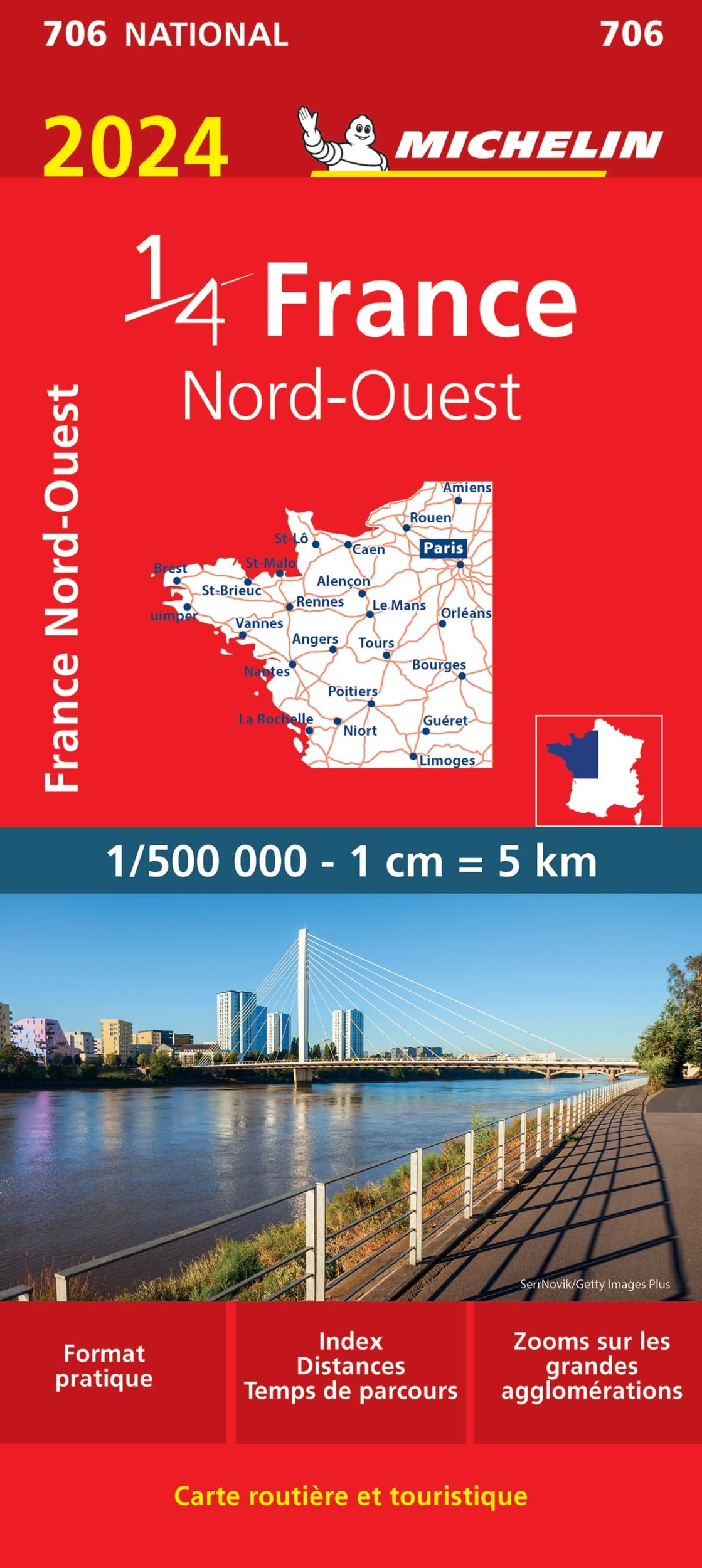 Michelin Nordwestfrankreich: Straßen- und Tourismuskarte 1:500.000 (MICHELIN Nationalkarten) Leisure, Home & Garden