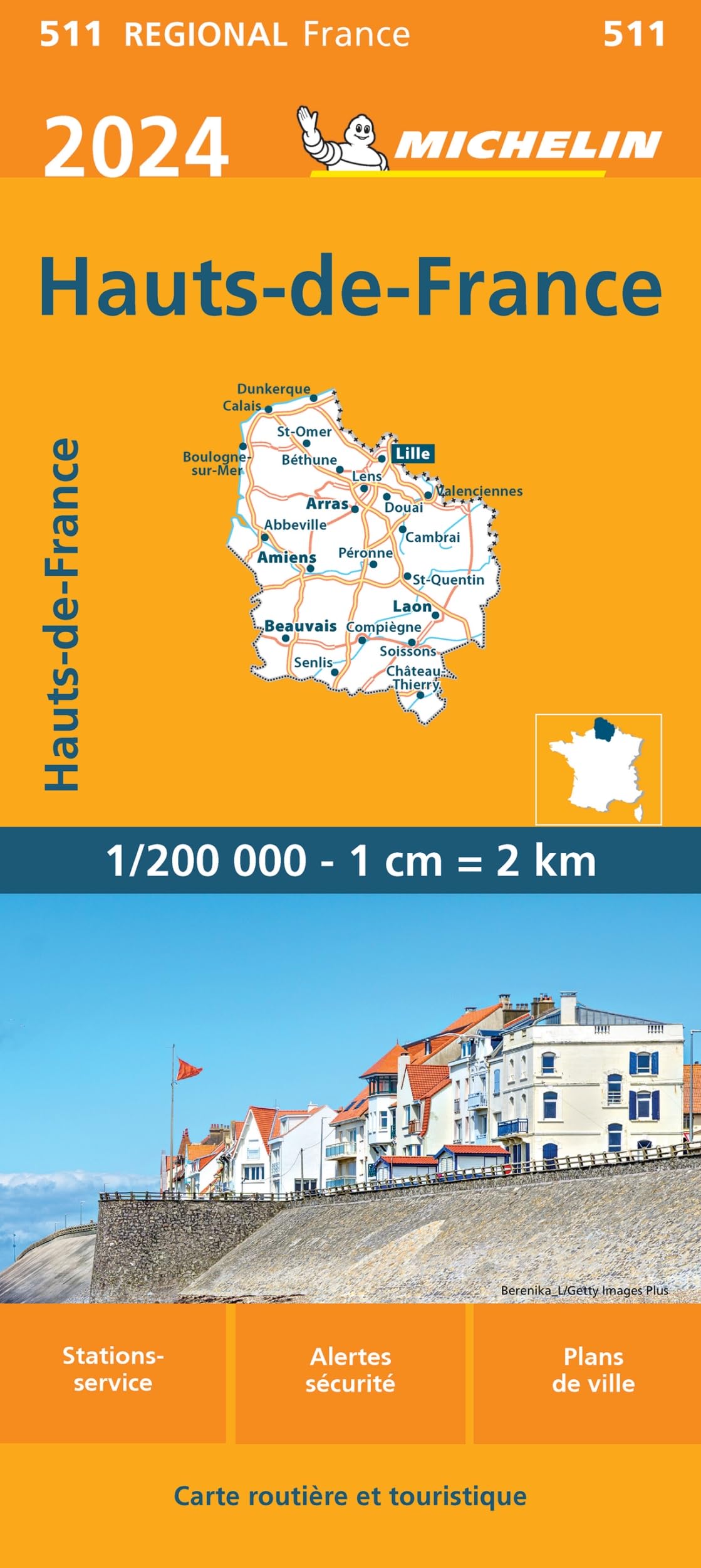 Hauts-de-France 2024 (511): wegenkaart schaal 1:200. (Régional France, Band 511) Leisure, Home & Garden