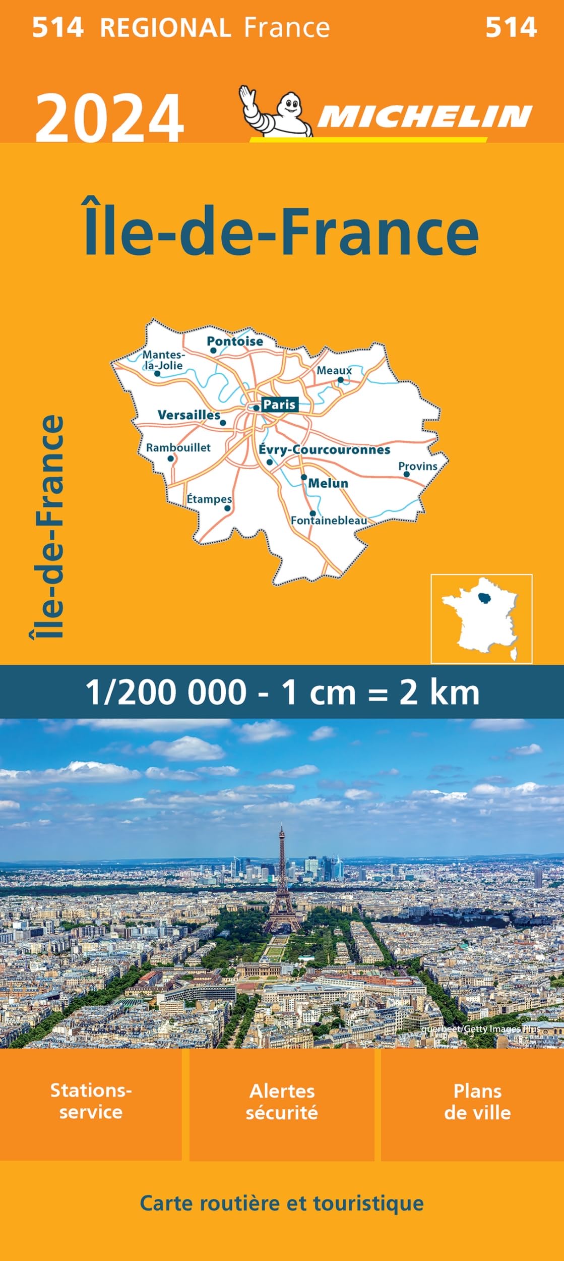 Ile-de-France 2024 (514): wegenkaart schaal 1:200.000 (Régional France, Band 514) Leisure, Home & Garden