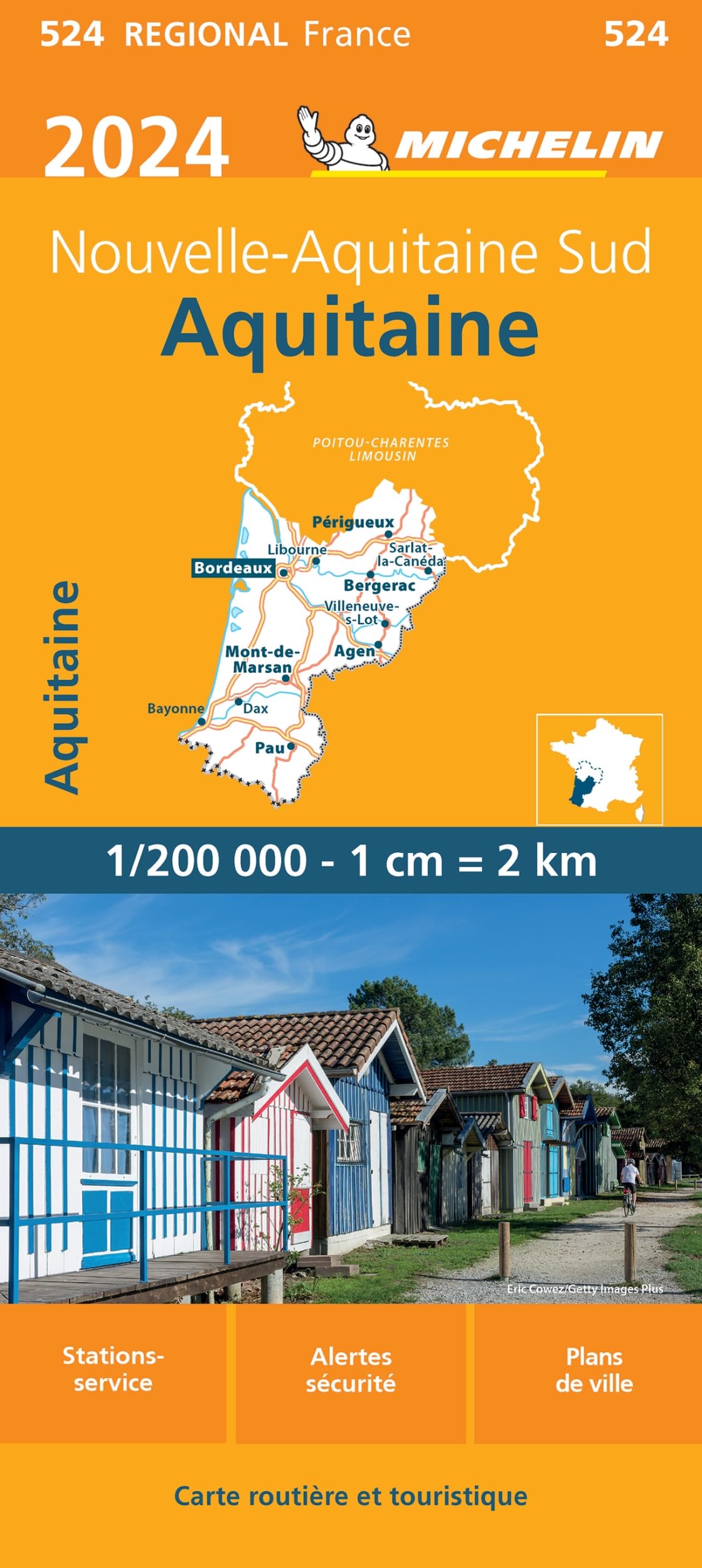 Aquitaine - Nouvelle-Aquitaine Sud 2024 (524): wegenkaart schaal 1:200.000 (Régional France, Band 524) Leisure, Home & Garden