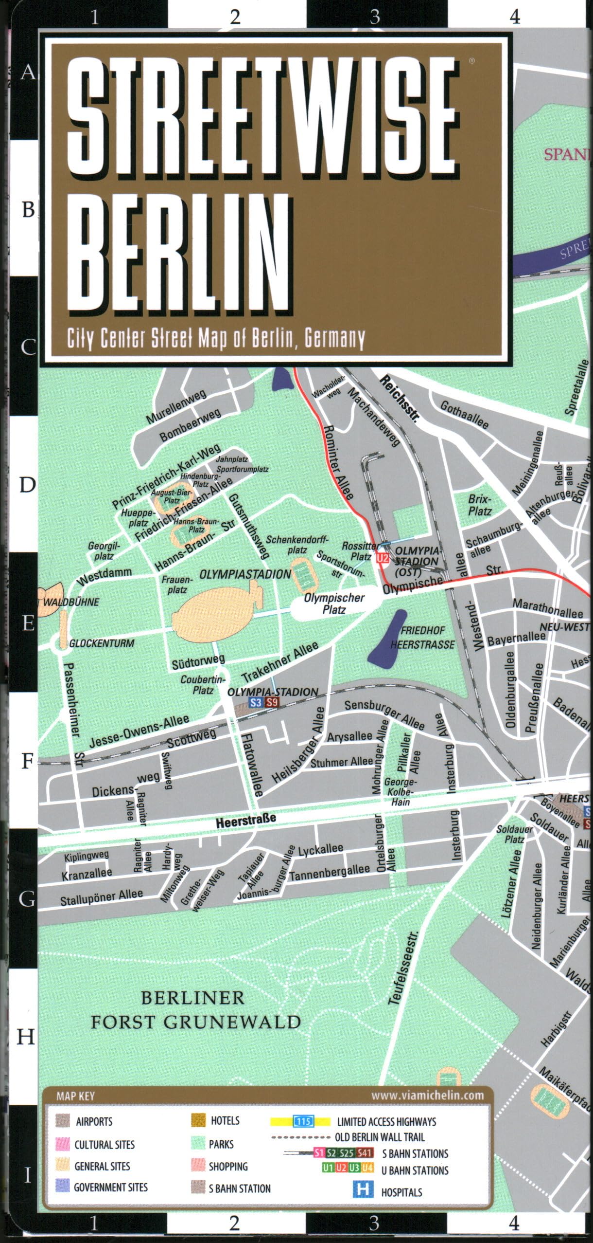 Streetwise Berlin Map: City Center Street Map of Berlin, Germany (Michelin Streetwise Maps) Leisure, Home & Garden