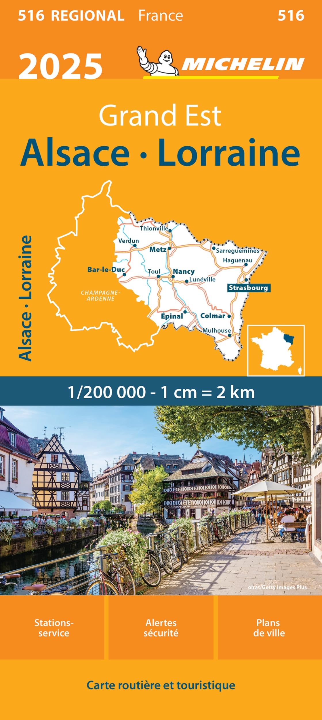 ALSACE LORRAINE 10516 2025: wegenkaart schaal 1:200.000 (Regionale kaarten Michelin) Leisure, Home & Garden