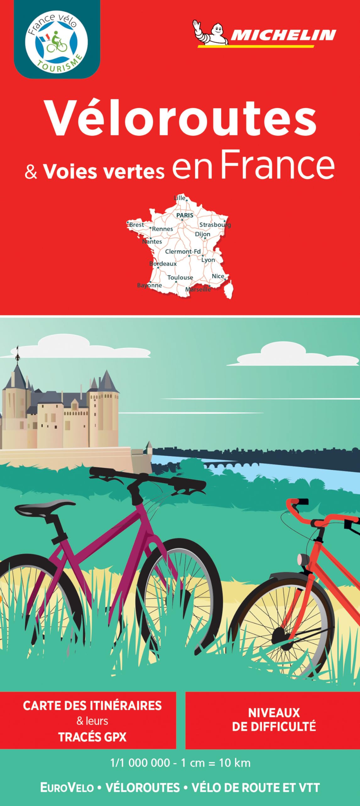 Carte Nationale Véloroutes & voies vertes en France book