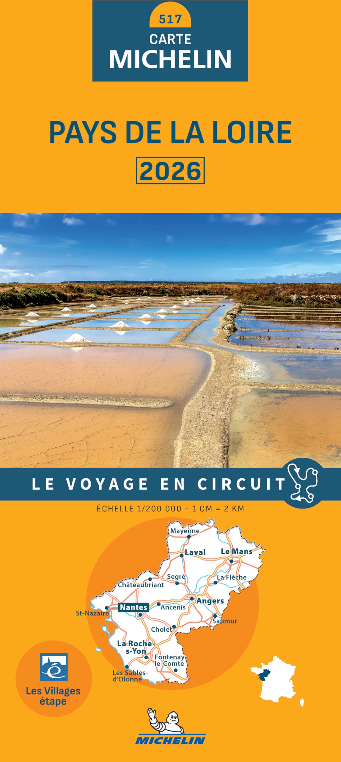 PAYS DE LA LOIRE 10517 2026: wegenkaart 1:200.000 (Regionale kaarten Michelin) Leisure, Home & Garden