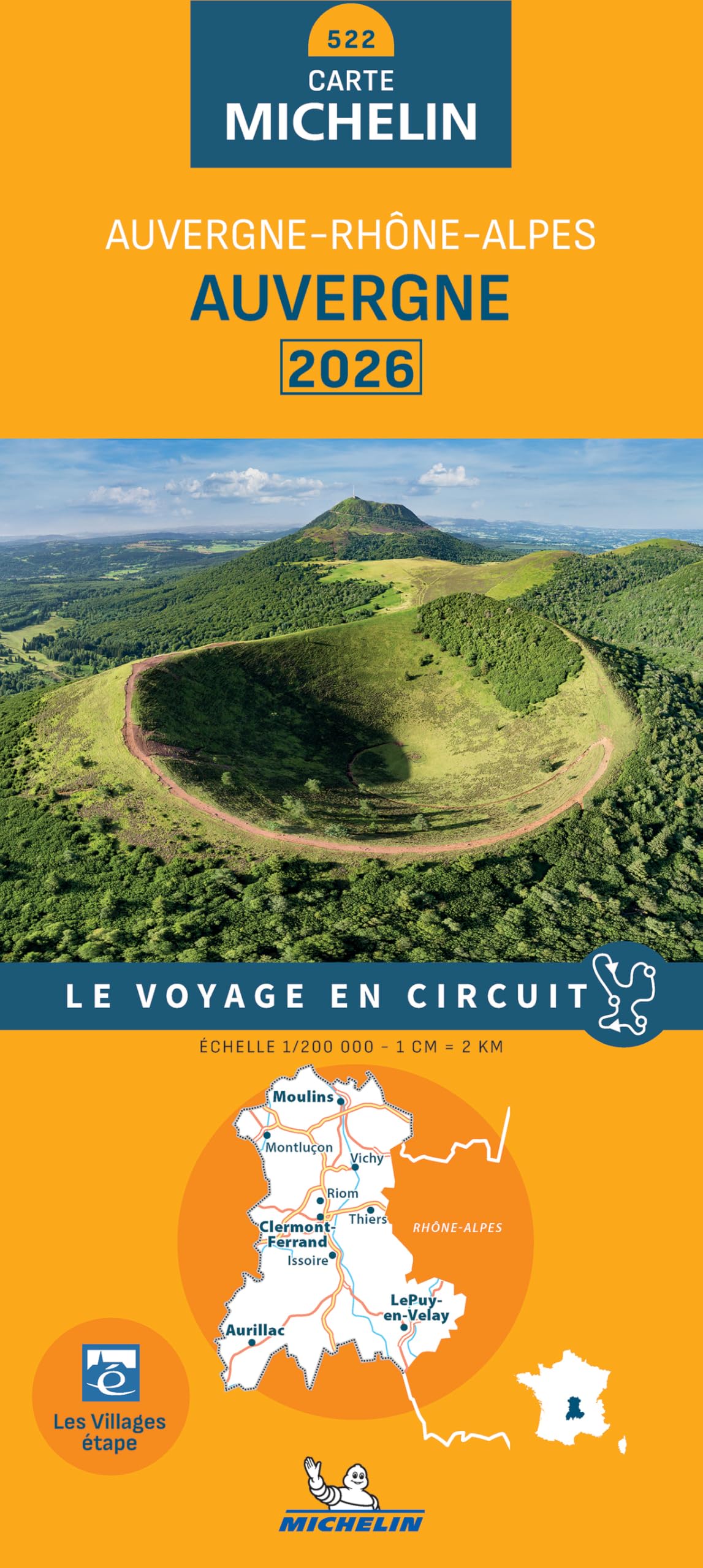 Carte Régionale Auvergne 2026: Auvergne - Rhône-Alpes book