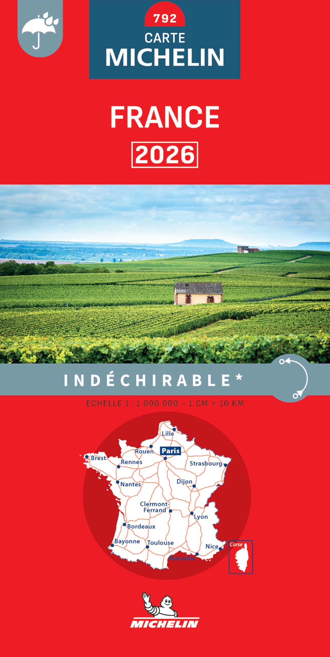 Michelin Frankreich 2026 (widerstandsfähig) Leisure, Home & Garden