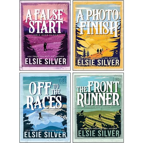 Gold Rush Ranch Series 4 Books Collection Set By Elsie Silver(Off to the Races, The Front Runner, A Photo Finish, A False Start) Contemporary Romance