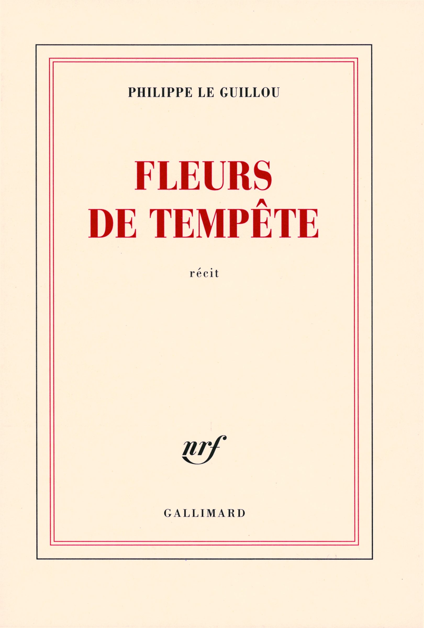 Fleurs de tempête book