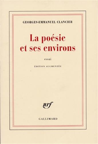 La poésie et ses environs book