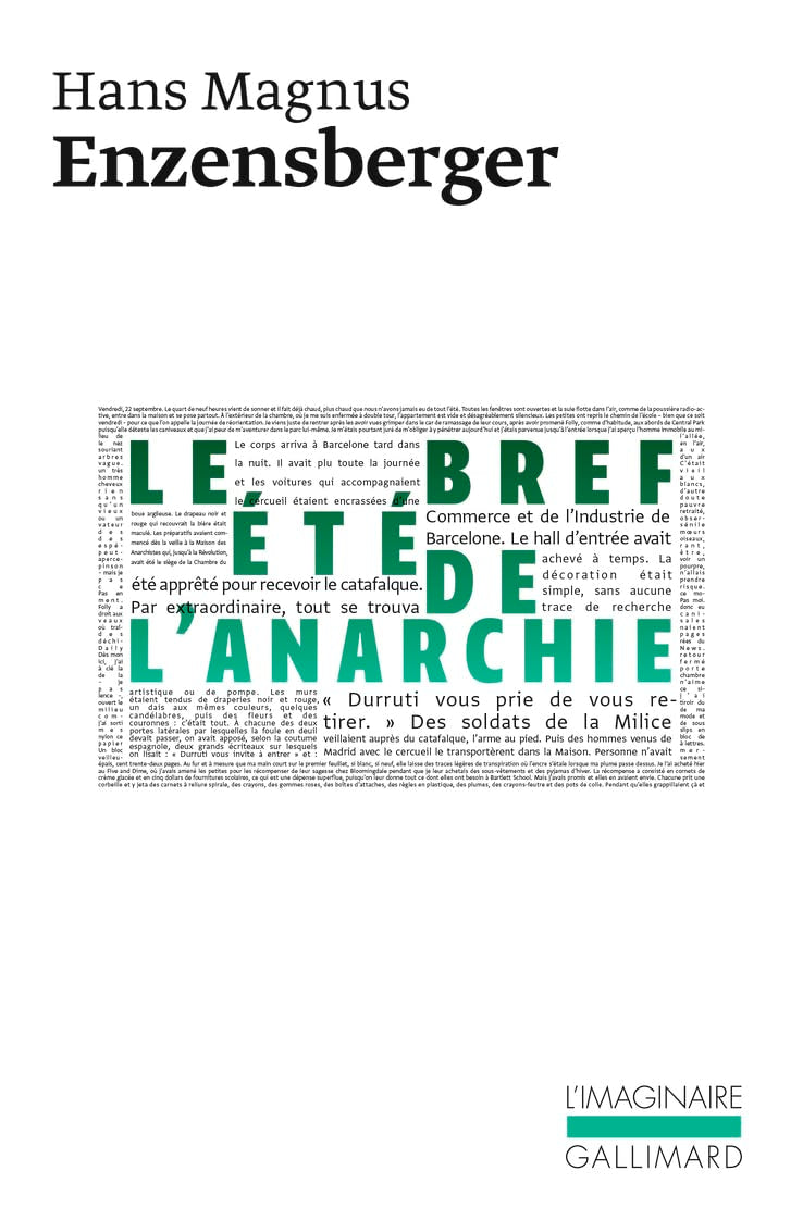 Le bref été de l'anarchie: La vie et la mort de Buenaventura Durruti Contemporary literature Books