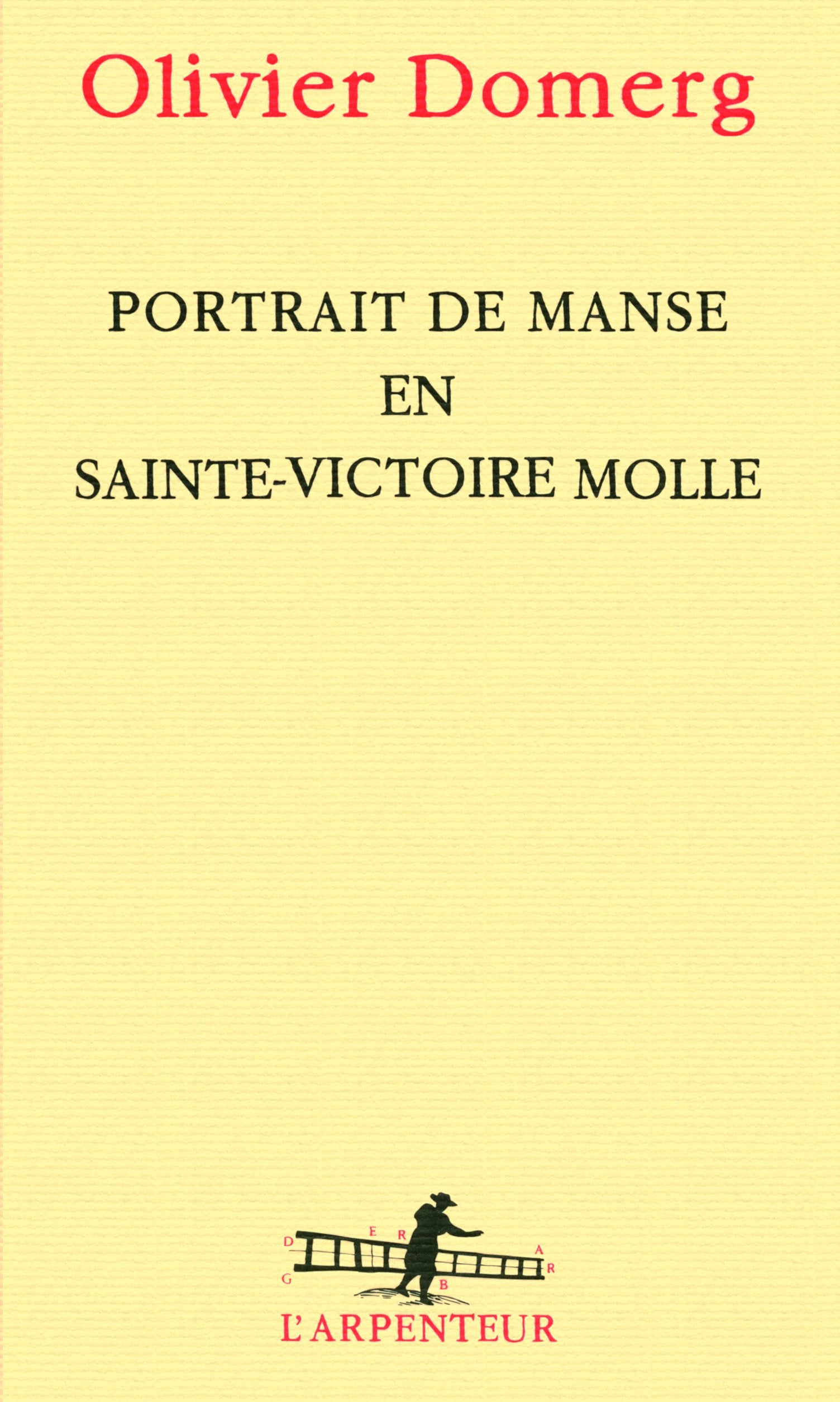 Portrait de Manse en Sainte-Victoire molle book