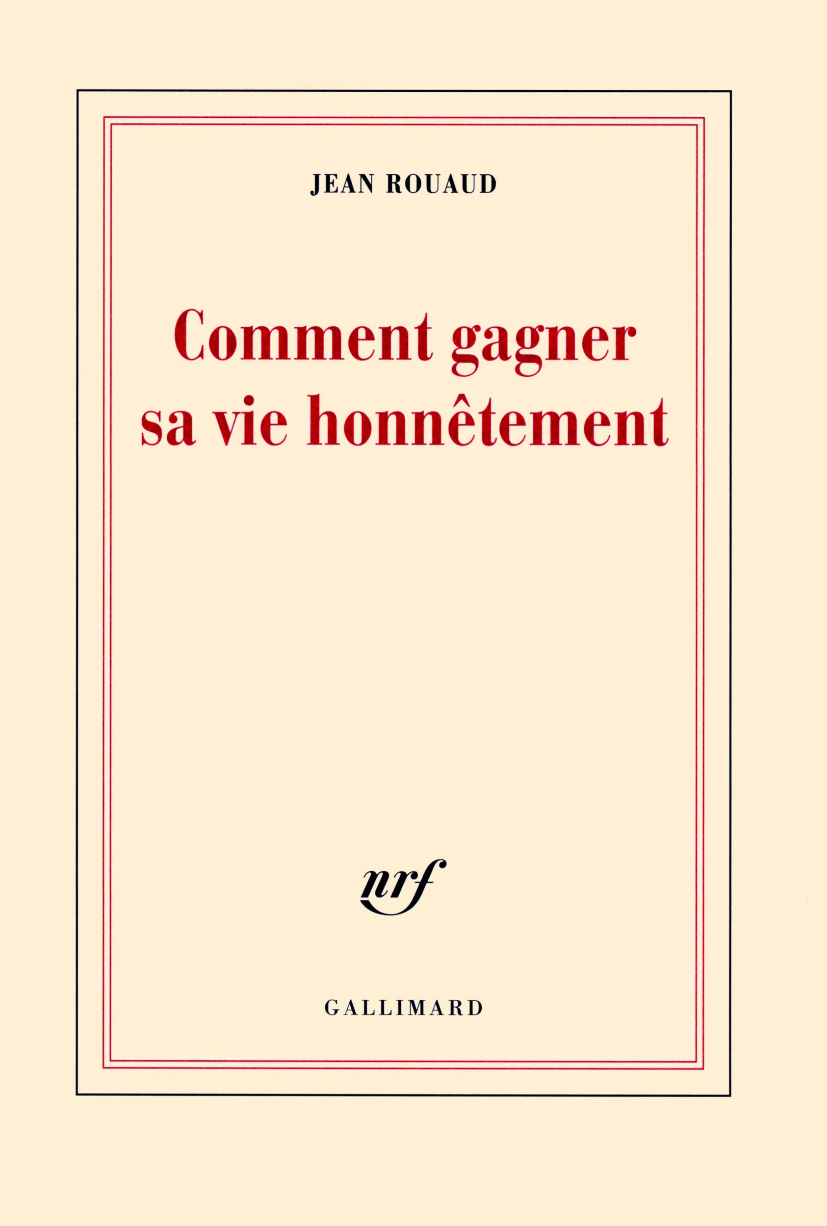 Comment gagner sa vie honnêtement Essays & Short Stories