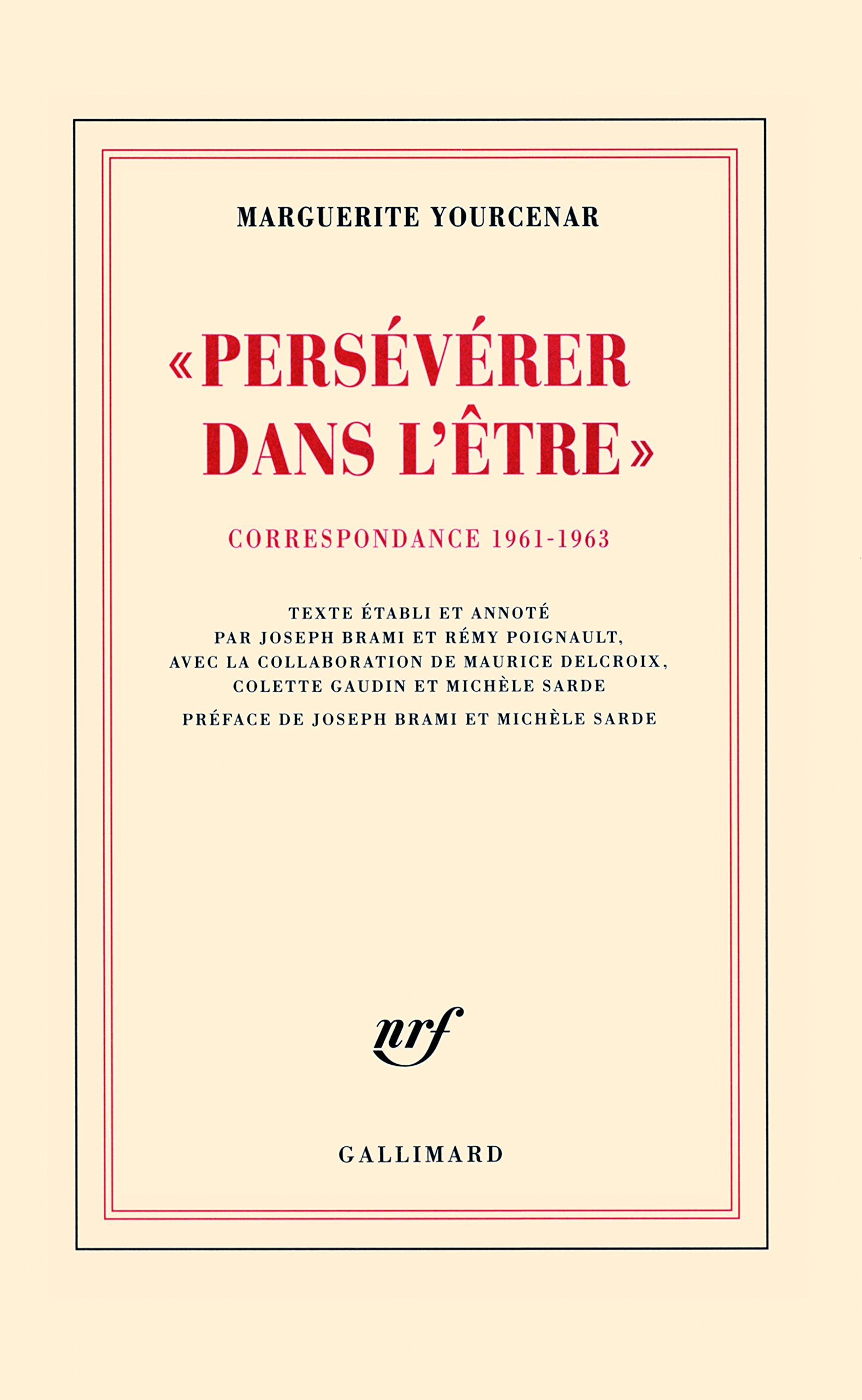 "Persévérer dans l'être": Correspondance 1961-1963 Art & Literature