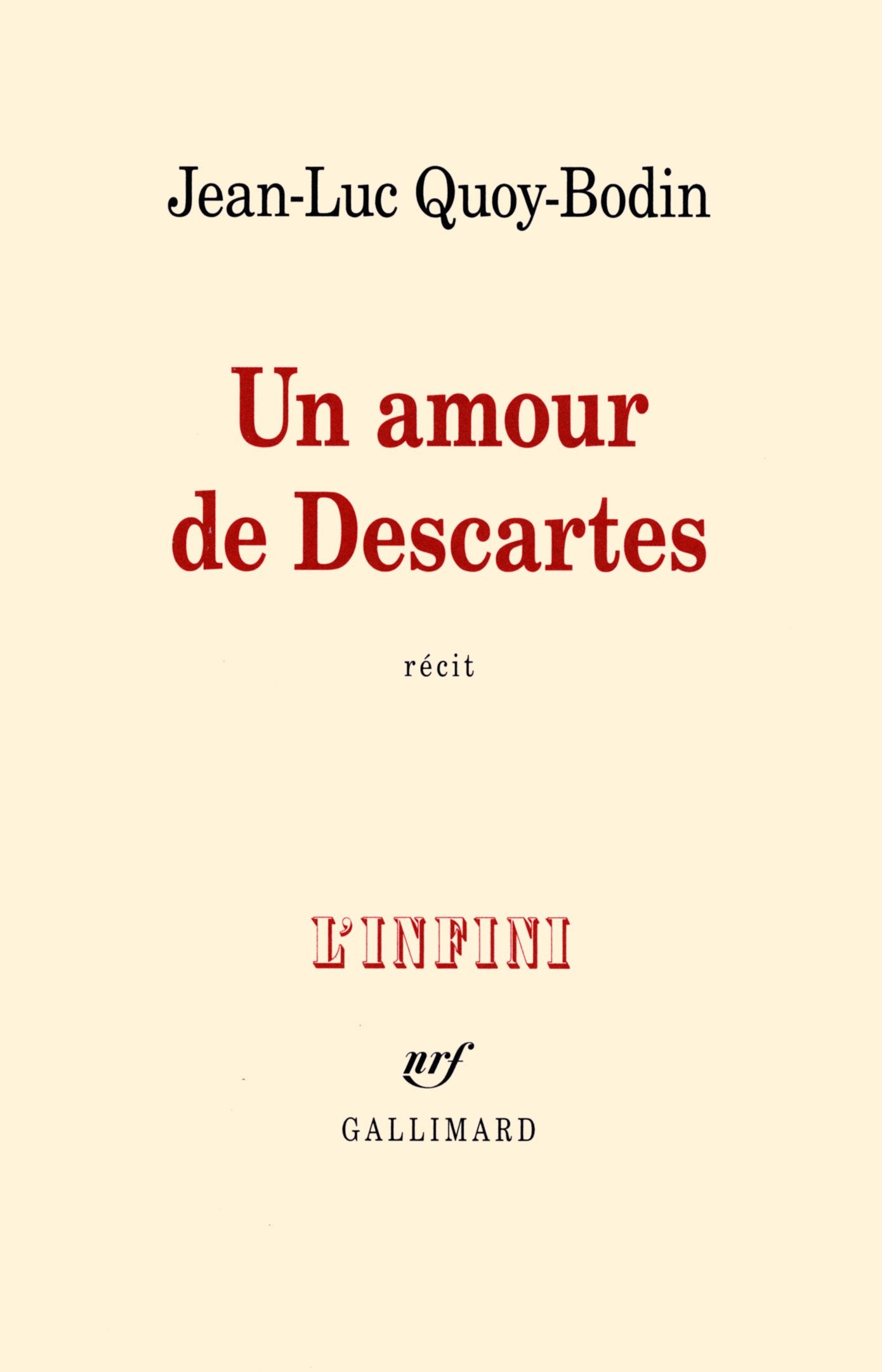 Un amour de Descartes Contemporary literature