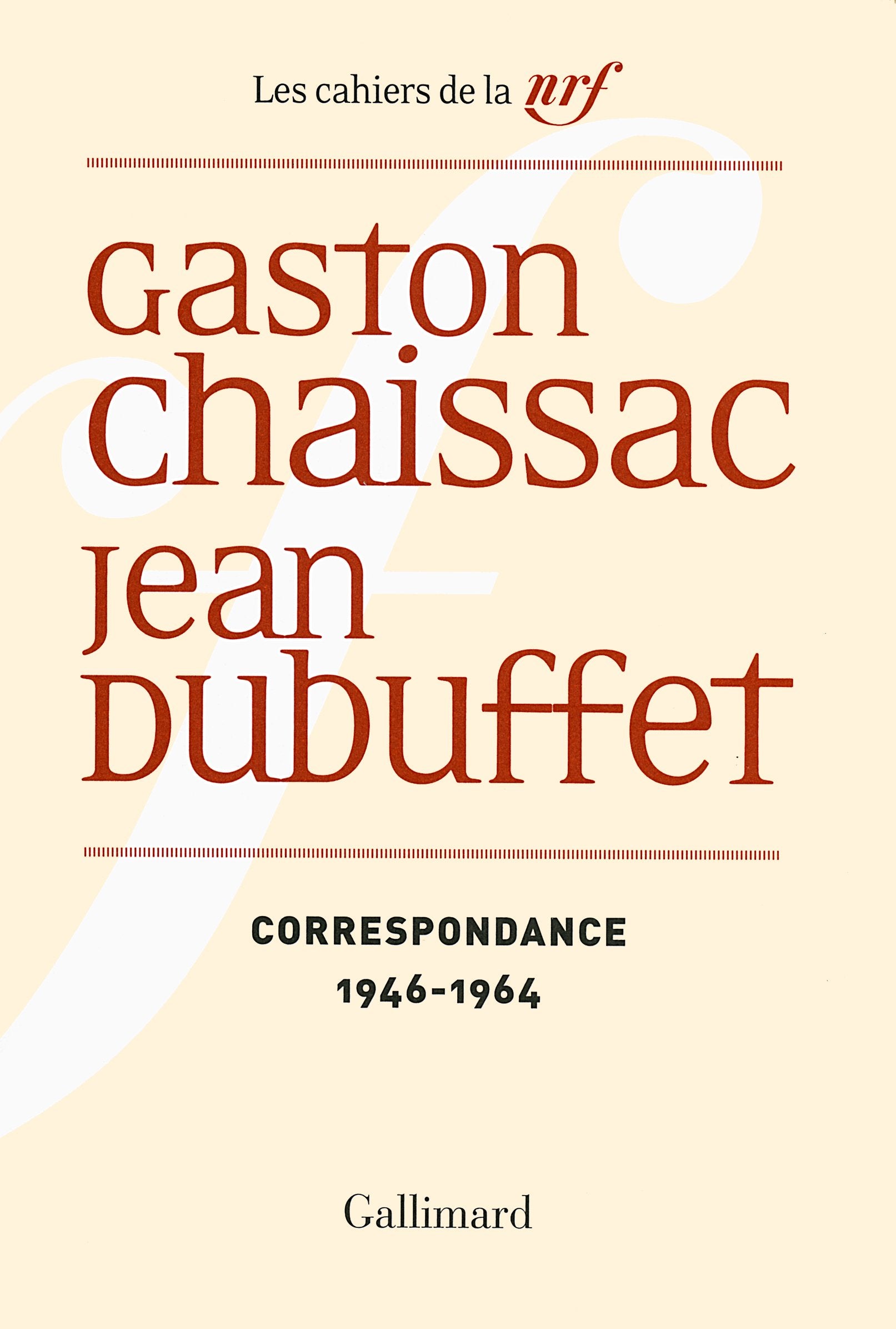 Correspondance (1946-1964) Chaissac Contemporary literature