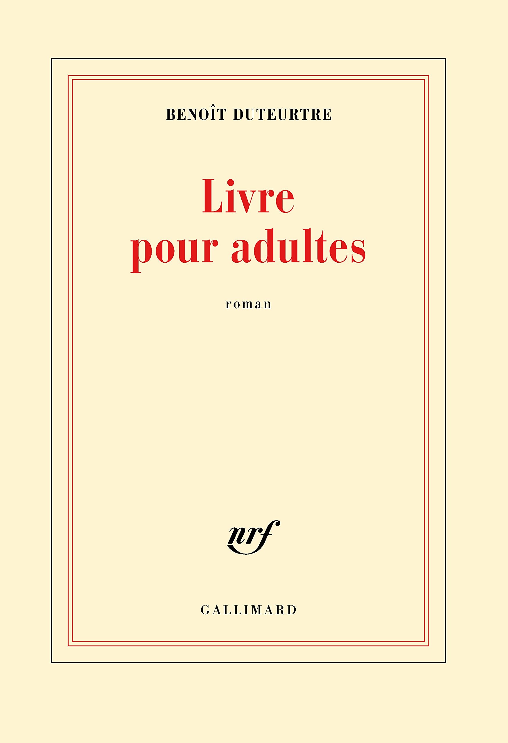 Livre pour adultes Contemporary literature