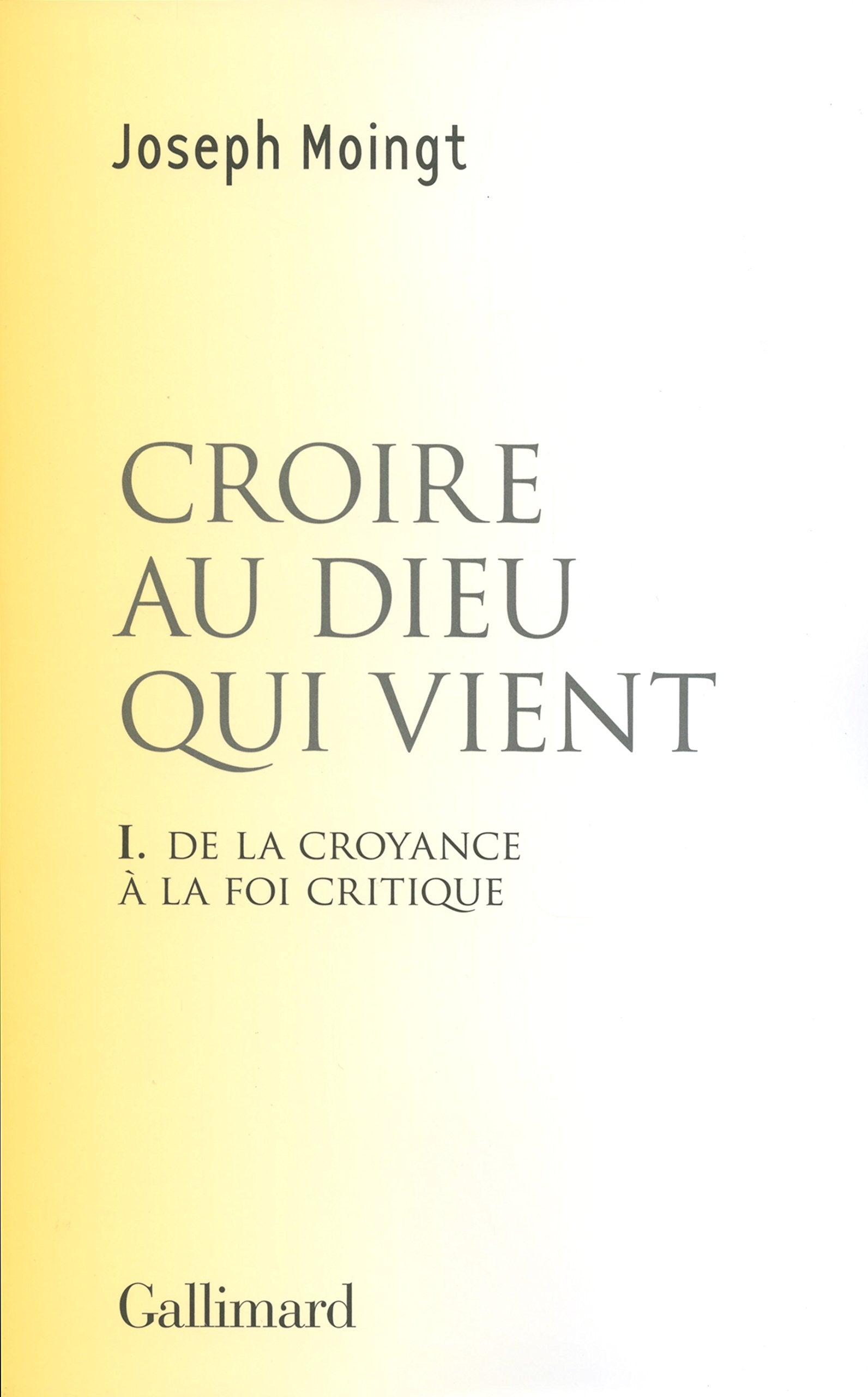 Croire au Dieu qui vient: De la croyance à la foi critique book