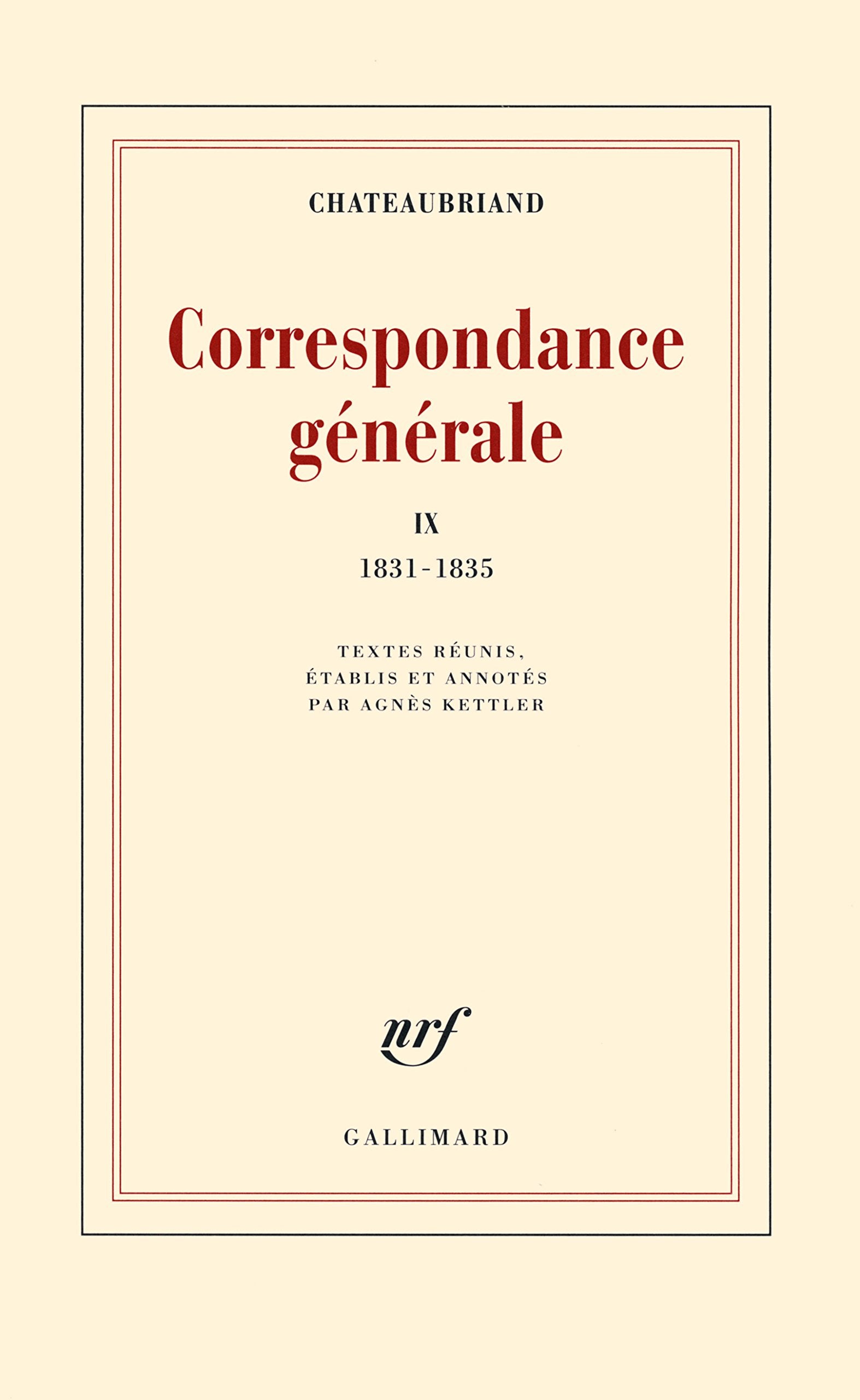 Correspondance générale (Tome 9-1831-1835) book