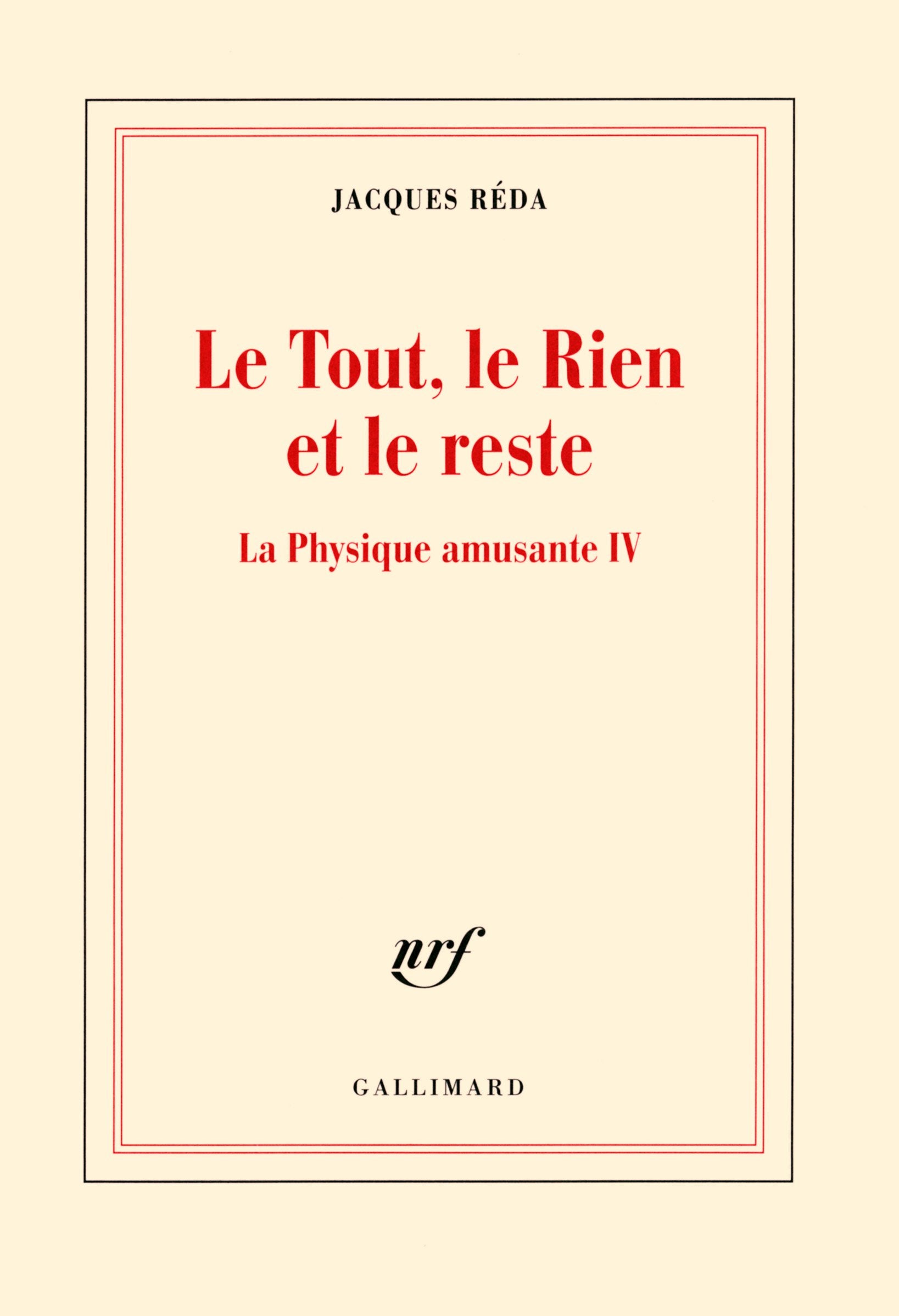 La Physique amusante, IV : Le Tout, le Rien et le reste: La Physique amusante IV book
