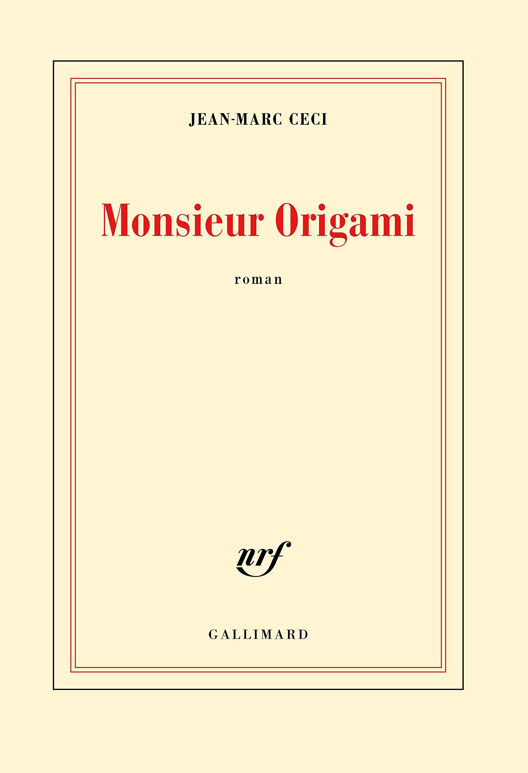 Monsieur Origami book