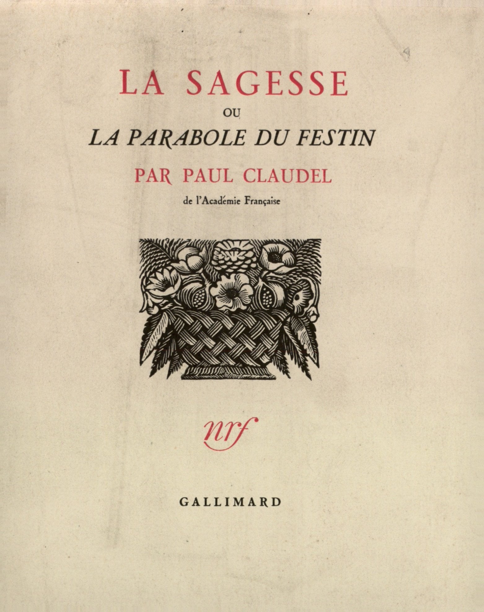 La Sagesse ou la Parabole du festin book