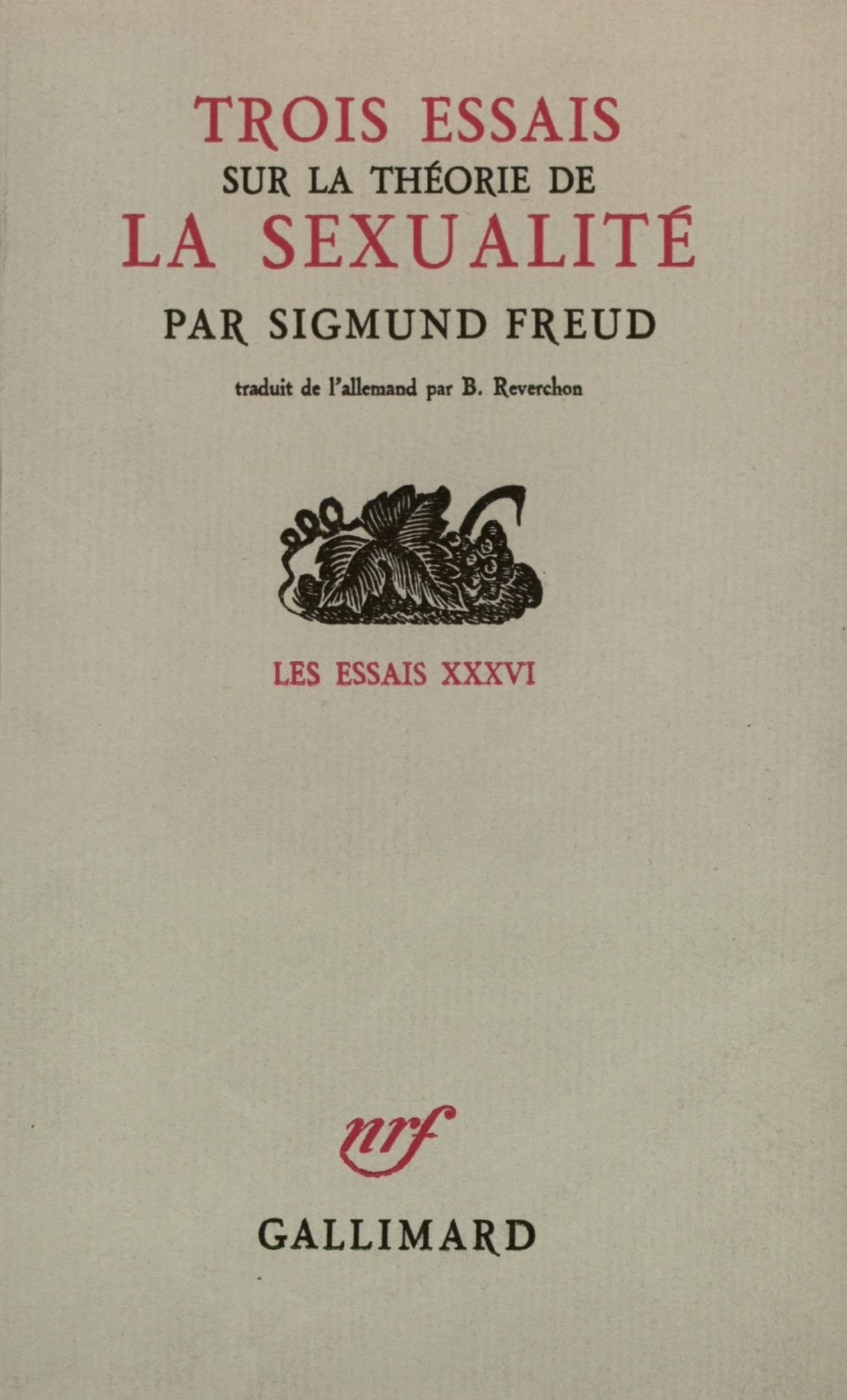 TROIS ESSAIS SUR LA THEORIE DE LA SEXUALITE book