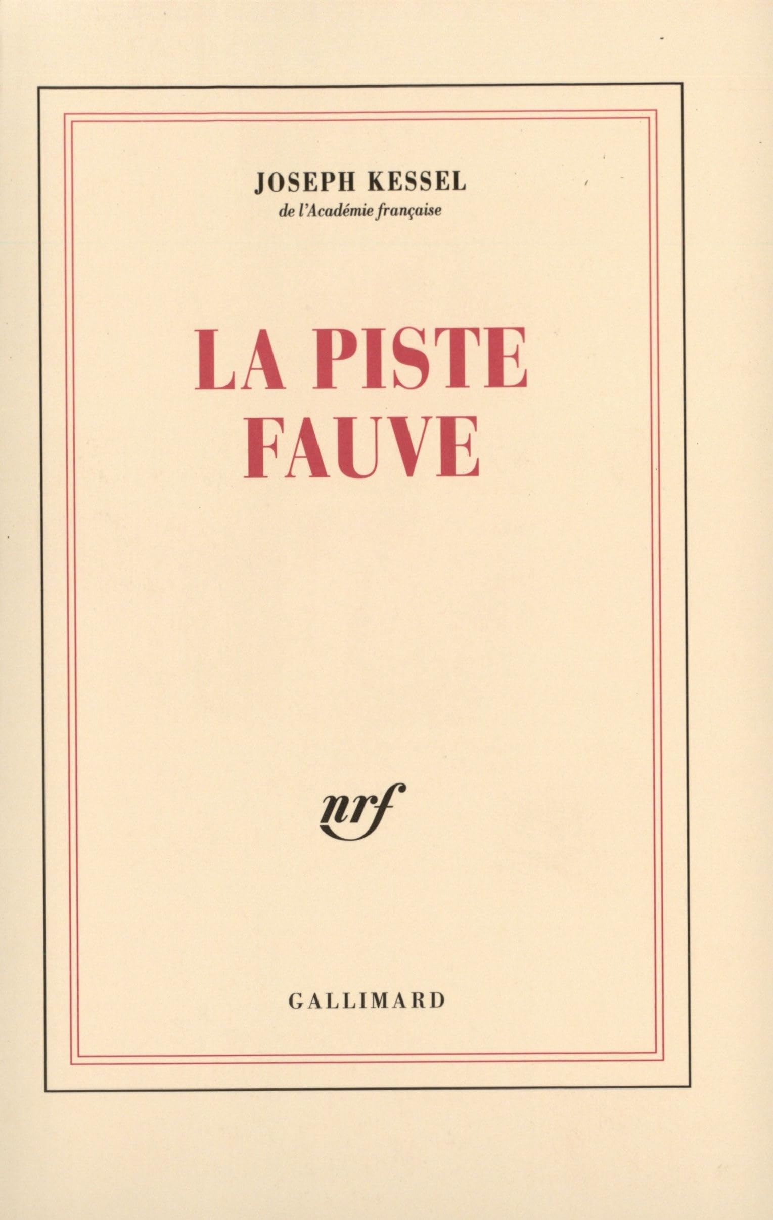 La Piste fauve book