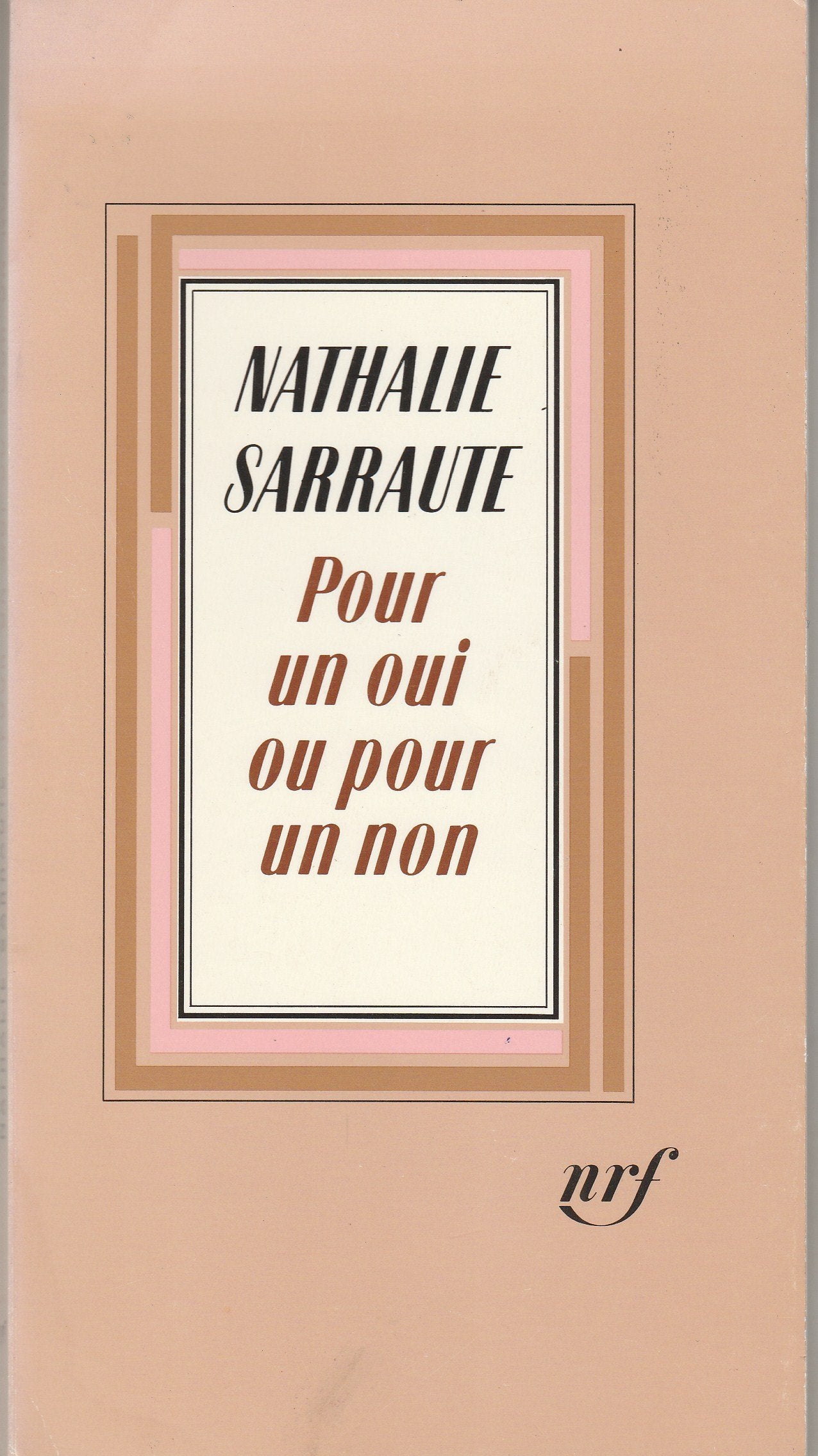 Pour un oui ou pour un non book