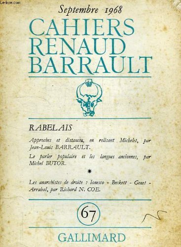 Cahiers Renaud-Barrault, n° 68. Elsa Triolet-Louis Aragon Drama