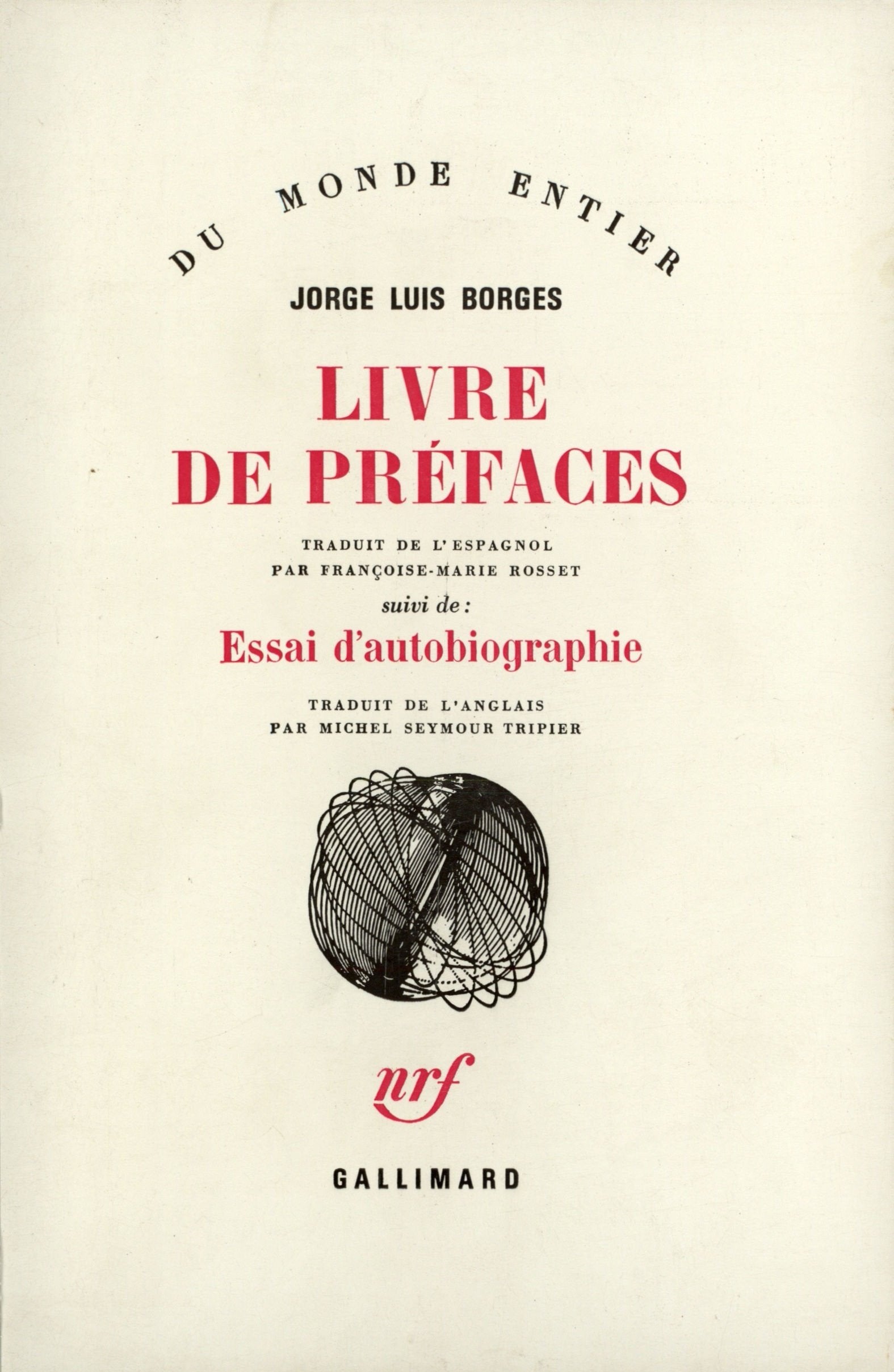 Livre de préfaces / Essai d'autobiographie Contemporary literature