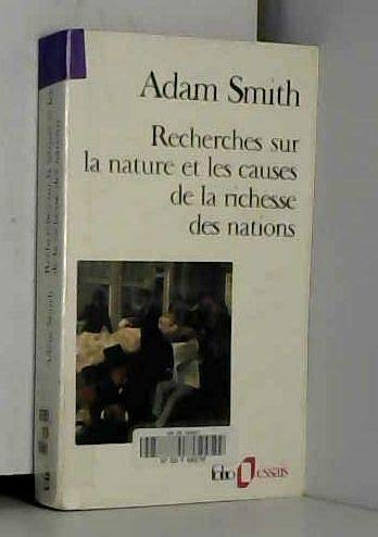 Recherches sur la nature et les causes de la richesse des nations : les grands thèmes book