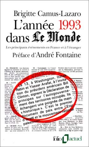 L'année 1993 dans Le Monde : les principaux événements en France et à l'étranger Books