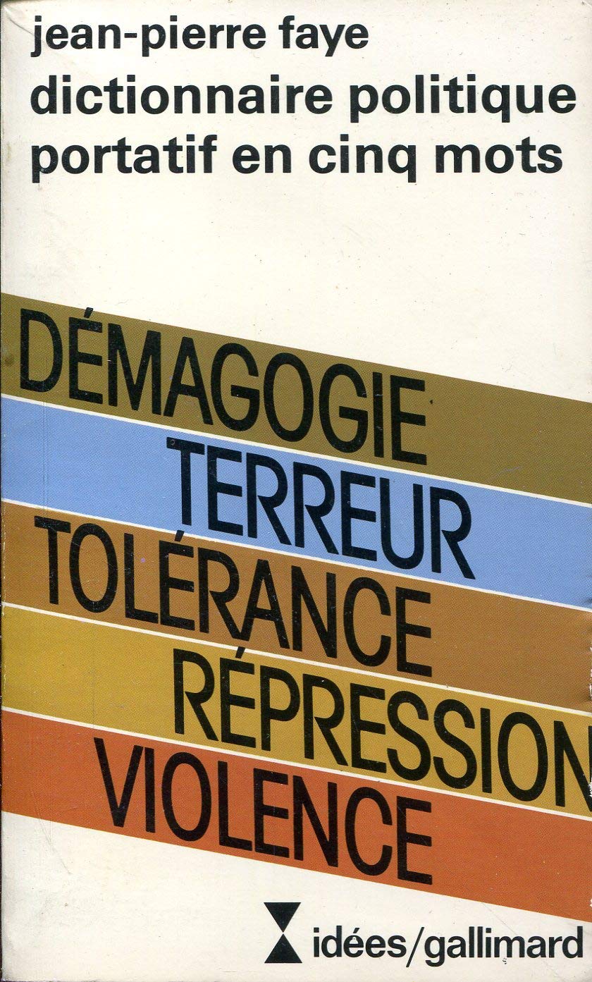 Dictionnaire politique portatif en cinq mots Books