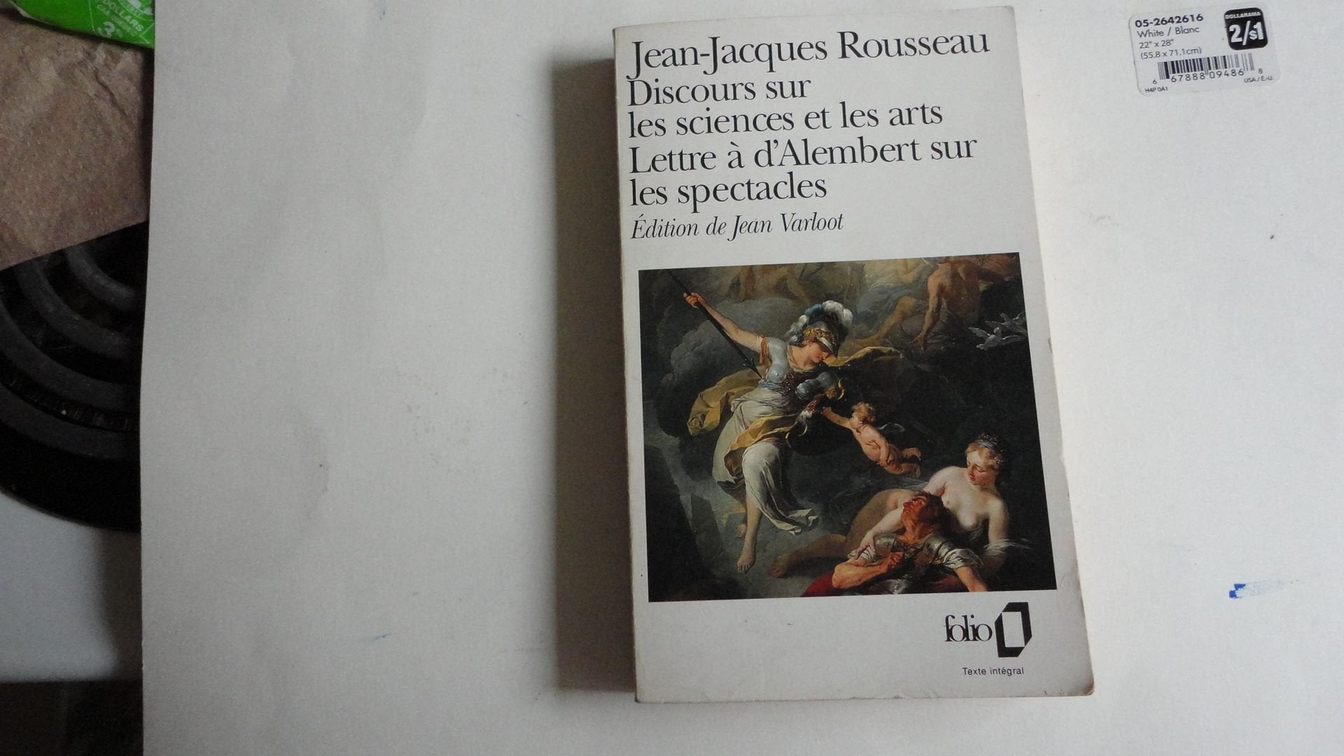 Discours sur les sciences et les arts. [suivi de Lettre à d'Alembert sur les spectacles Classics