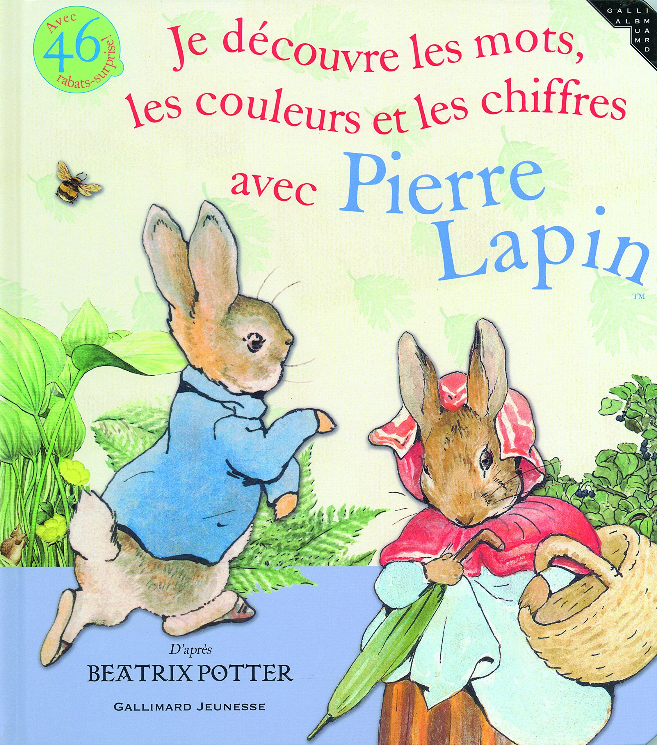 Je découvre les mots, les couleurs et les chiffres avec Pierre Lapin book