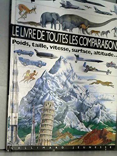 LE LIVRE DE TOUTES LES COMPARAISONS.: Poids, Taille, Vitesse, Surface, Altitude... Books