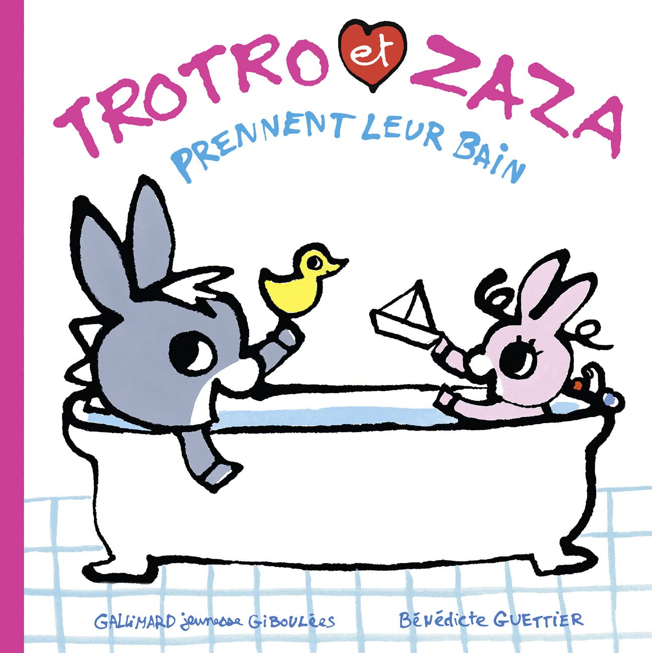 Trotro et Zaza prennent leur bain Children's books